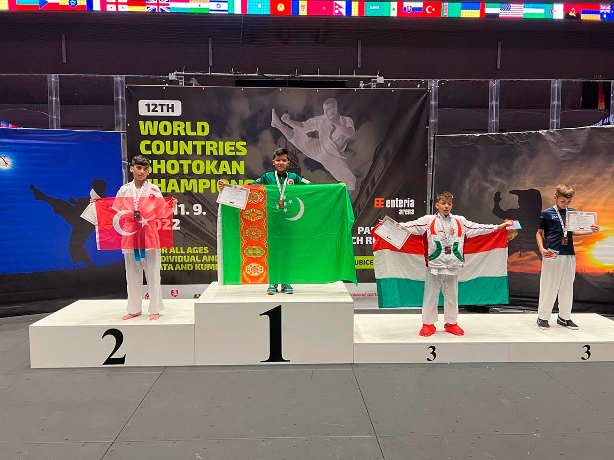 Туркменские спортсмены завоевали 102 медали на чемпионате мира по Шотокан карате